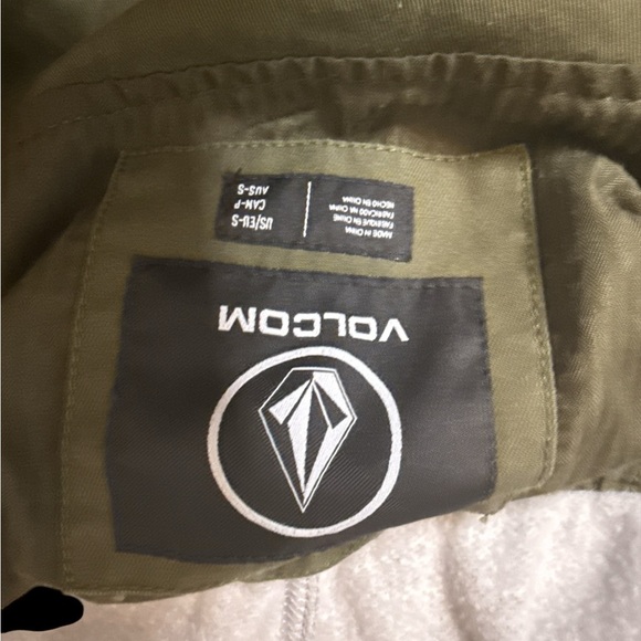 Volcom Olive Green Hooded Jacket - Picture 4 of 4